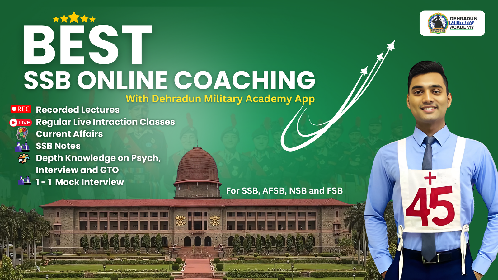 SSB Coaching Fees in Dehradun - SSB Online Fees