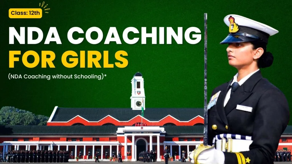 NDA coaching for girls after Class 12, woman naval officer in white uniform