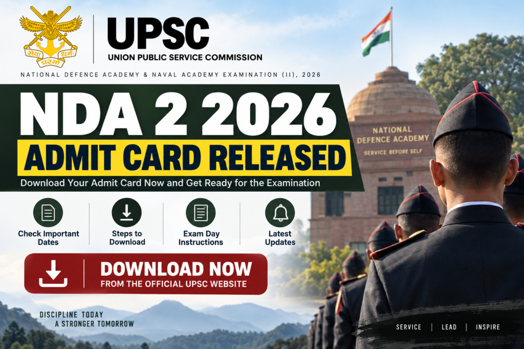 UPSC NDA 2 Admit Card 2026