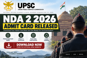 UPSC NDA 2 Admit Card 2026