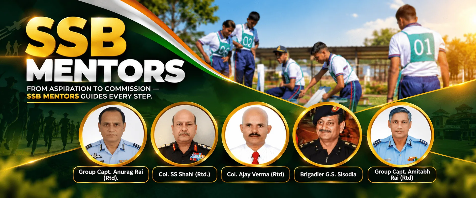 SSB Mentors - ex-officers guiding DMA cadets from aspiration to commission