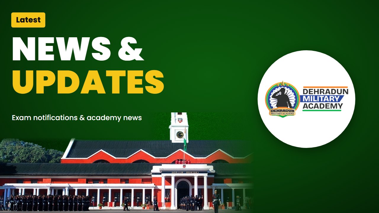 News and updates: exam notifications and academy news - Dehradun Military Academy