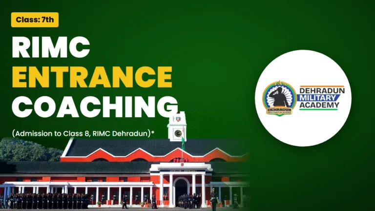 RIMC Entrance Coaching course card - Dehradun Military Academy