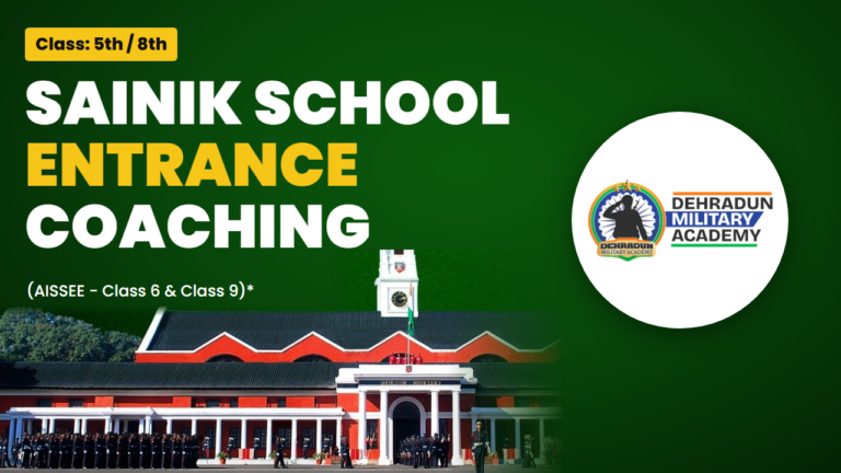 Sainik School Entrance Coaching course card - Dehradun Military Academy